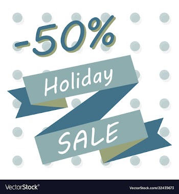 Holiday sale calligraphy calligraphic banner sale vector image