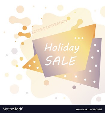 Holiday sale calligraphy calligraphic banner sale vector image