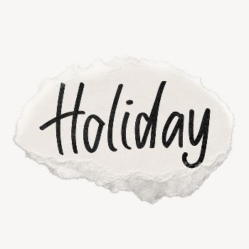 Holiday word sticker, ripped paper | Free PSD - rawpixel