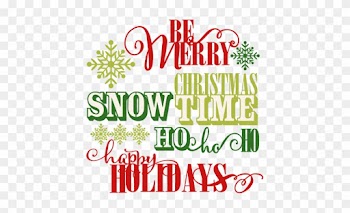 Holiday Words Svg Scrapbook Clip Art Christmas Cut - Free Holiday Svg Cut Files