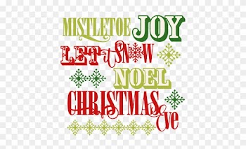 Holiday Words Svg Scrapbook Clip Art Christmas Cut - Scalable Vector Graphics