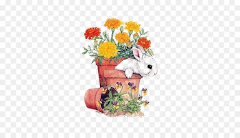 Holland Lop Easter Bunny Hare I Love Bunnies Rabbit - Pots and rabbits 