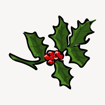 Holly berry clipart, illustration vector. | Free Vector - rawpixel