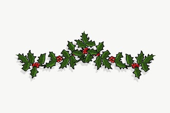 Holly Berry clipart, illustration vector. | Free Vector - rawpixel