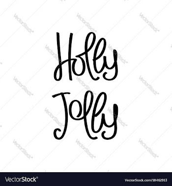 Holly jolly vector image