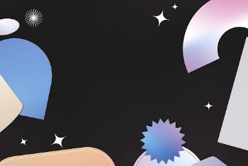 Holographic frame background, geometric shapes | Free PSD - rawpixel