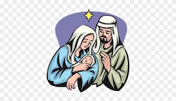 Holy Family - Mary Joseph And Baby Jesus Clipart