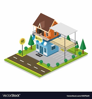 home 3d isometric design