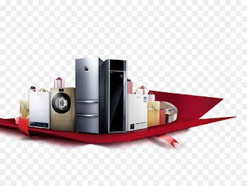 Home appliance Refrigerator Washing machine - A bunch of home appliances 