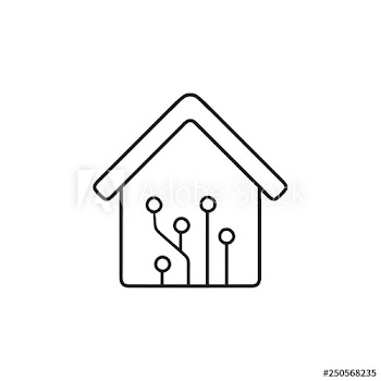 Home automation hand drawn outline doodle icon