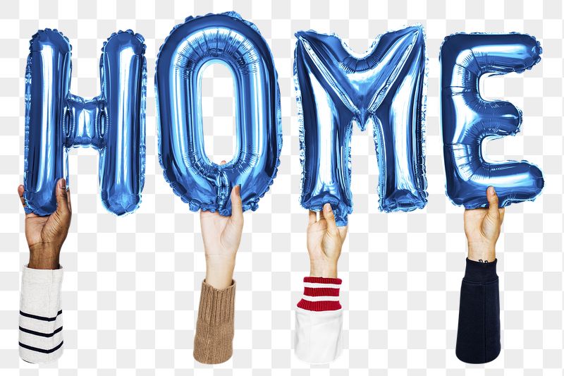 Home balloon png word sticker, | Free PNG - rawpixel