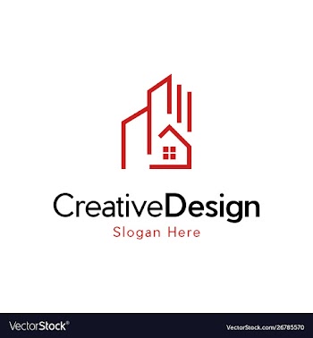 Home building architecture creative business logo vector image