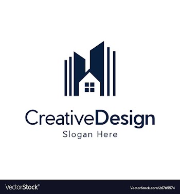 Home building architecture creative business logo vector image