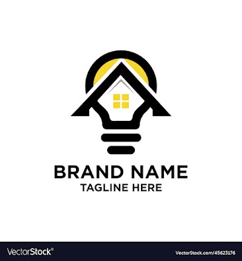 home bulb logo design