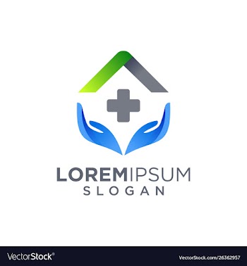 Home care logo design vector image