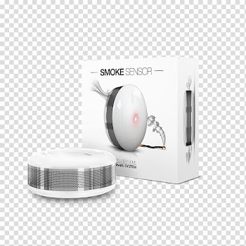 Home Center 2 Sensor Smoke detector Z-Wave Home Automation Kits, smoke detector transparent background PNG clipart