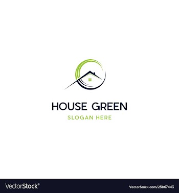 Home circle creative logo design vector image