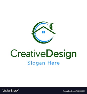 Home cleaning naturally creative business logo vector image