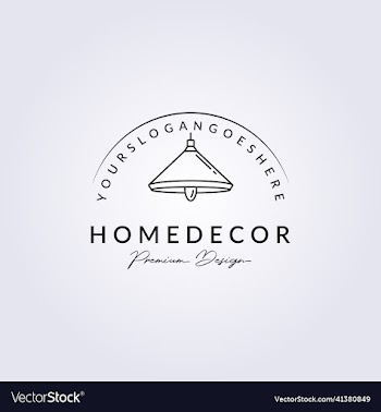 home decor hanging lamp logo design