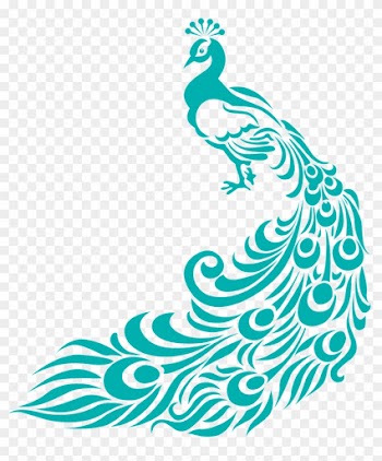 Home Decor Large-size Simple Peacock Designs Clipart - Border Design For Assignment