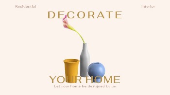 Home decoration presentation editable template, | Free PSD Template - rawpixel