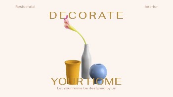 Home decoration presentation editable template, | Free Vector Template - rawpixel