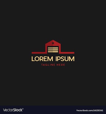 Home garage creative logo design vector image