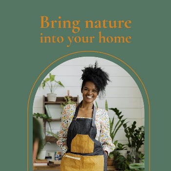 Home garden Instagram post template, | Free PSD Template - rawpixel