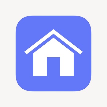 Home icon, flat graphic psd | Free Icons - rawpixel