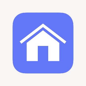 Home icon, flat graphic vector | Free Icons - rawpixel