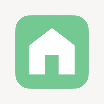 Home icon, flat graphic vector | Free Icons - rawpixel