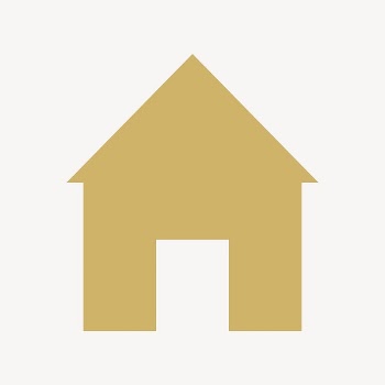 Home icon, gold flat graphic | Free Icons - rawpixel