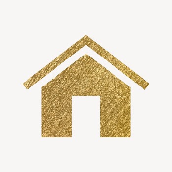 Home icon, gold illustration psd | Free Icons - rawpixel
