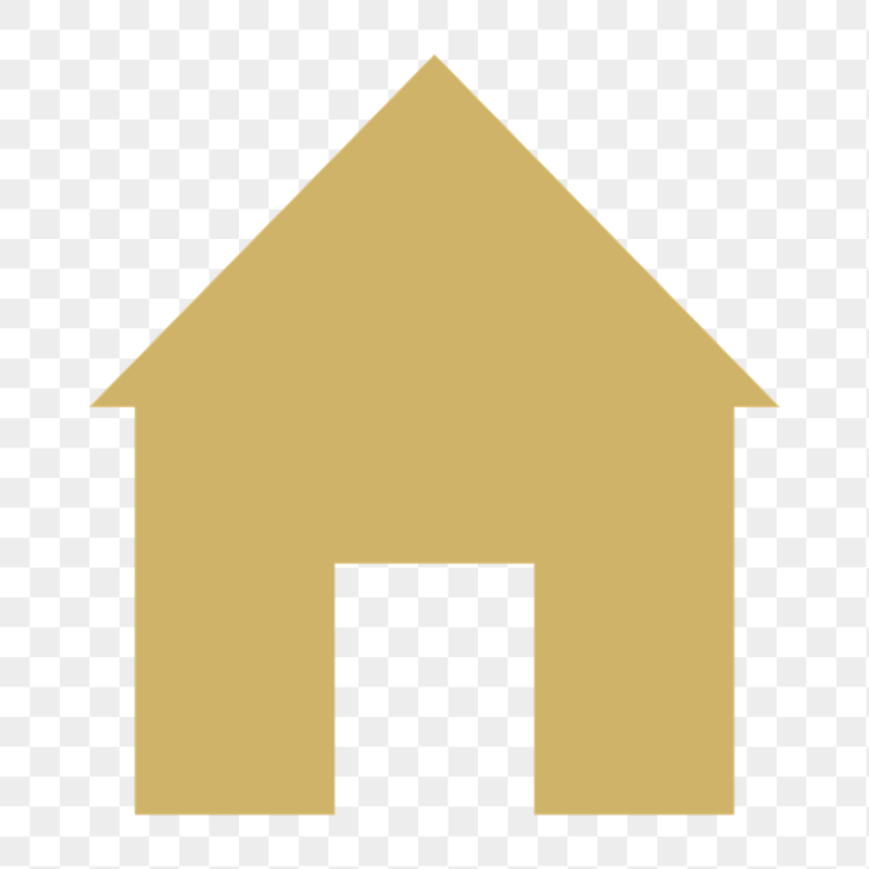 Home icon png sticker, gold | Free Icons - rawpixel