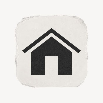 Home icon, ripped paper design | Free Icons - rawpixel