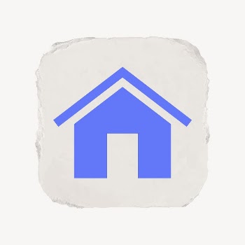 Home icon, ripped paper design | Free Icons - rawpixel