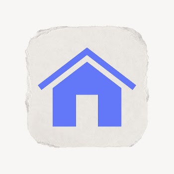 Home icon, ripped paper design | Free Icons - rawpixel