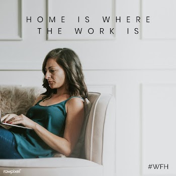 Home is where the work is during coronavirus pandemic social template .. | Free  illustration - 2312022