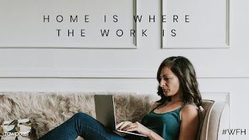 Home is where the work is during coronavirus pandemic social template .. | Free  vector - 2310298