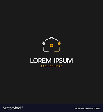Home party creative business logo design vector image