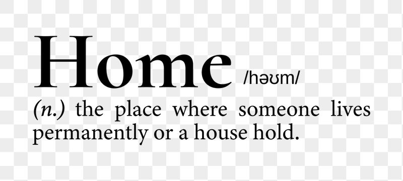 Home png dictionary word sticker, | Free PNG - rawpixel