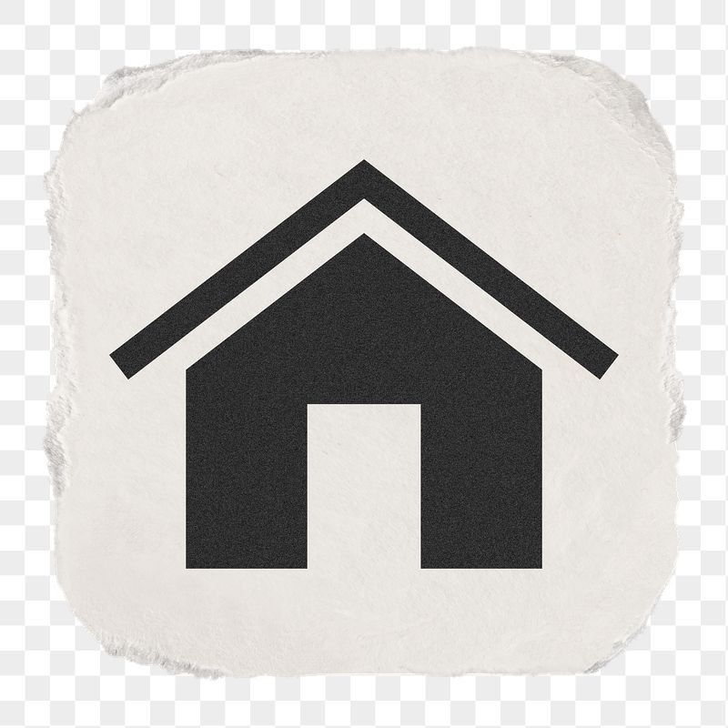 Home png icon sticker, ripped | Free Icons - rawpixel