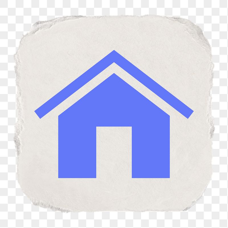 Home png icon sticker, ripped | Free Icons - rawpixel