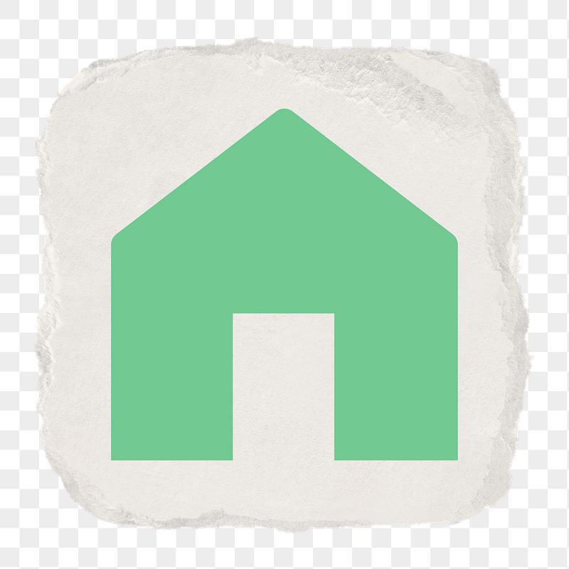 Home png icon sticker, ripped | Free Icons - rawpixel