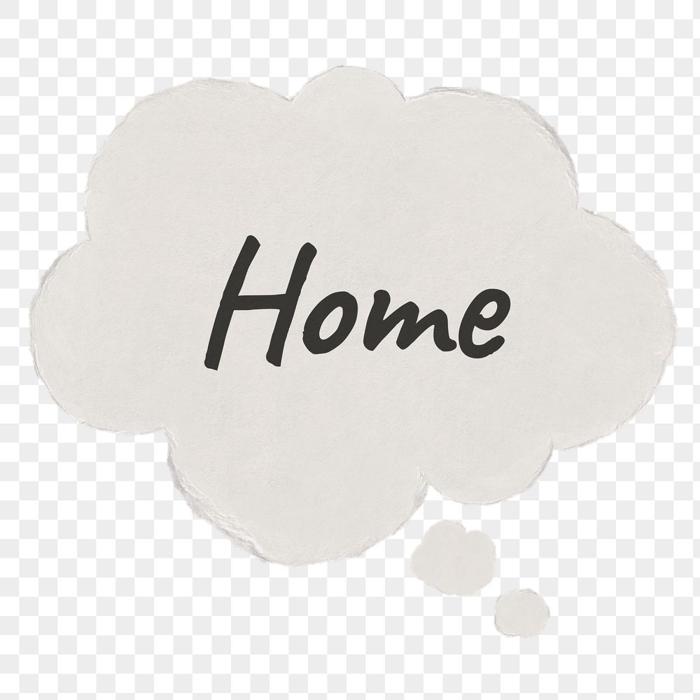 Home png typography sticker, real | Free PNG - rawpixel