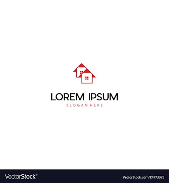 Home property build creative business logo design vector image
