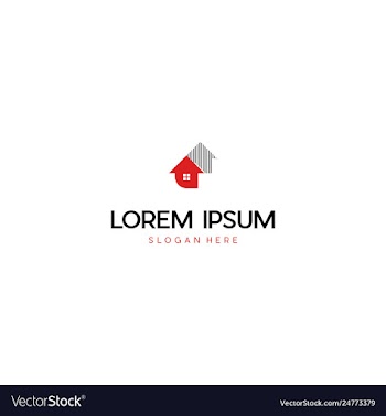 Home property build creative business logo design vector image