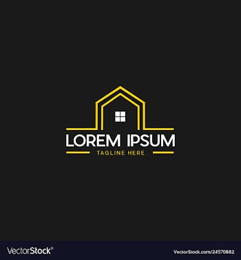 Home property creative business logo design vector image