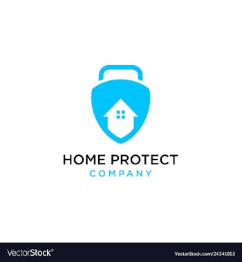 Home protect logo design vector image
