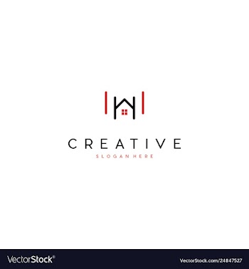 Home real estate elegance creative business logo vector image